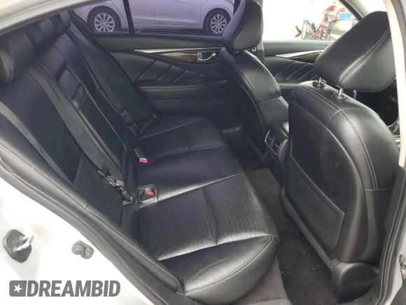 2015 Infiniti Q50 Sport with VIN JN1BV7AP7FM343293, listed as a Copart auction lot 53559645 with 123,386 mi miles and Salvage title. Bid and sale history available at DreamBid. Image 10.