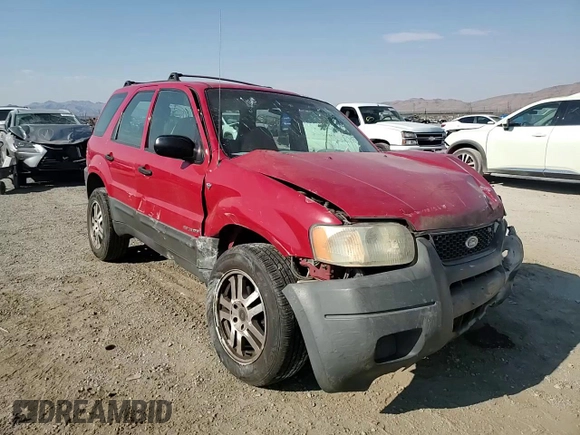 2001 Ford Escape XLS with VIN 1FMYU02161KE97828, listed as a Copart auction lot 62542154 with 186,810 mi miles and Salvage Title. Bid and sale history available at carsss.com. Image 10.