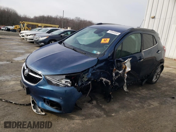 2019 Buick Encore Preferred with VIN KL4CJASB9KB842237, listed as a Copart auction lot 43444595 with Not Provided miles and Salvage Title. Bid and sale history available at DreamBid. Image 1.