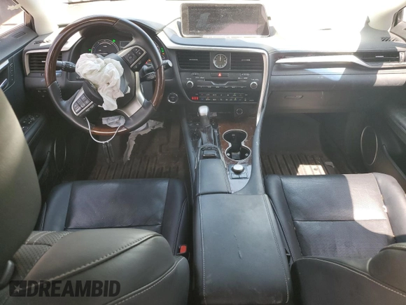 2019 Lexus RX 450h with VIN 2T2BGMCA3KC037404, listed as a Copart auction lot 61683875 with 76,316 mi miles and Salvage title. Bid and sale history available at DreamBid. Image 8.