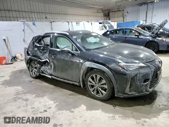 2021 Lexus UX with VIN JTHR9JBH8M2040485, listed as a Copart auction lot 86691384 with 46,907 mi miles and Salvage Title. Bid and sale history available at carsss.com. Image 12.