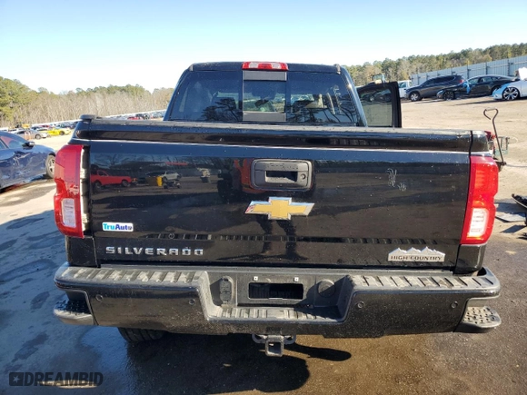 2017 Chevrolet Silverado 1500 High Country with VIN 3GCUKTEC5HG282658, listed as a Copart auction lot 88658205 with 0 mi miles and Non Repairable. Bid and sale history available at carsss.com. Image 6.