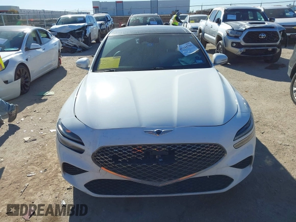 2022 Genesis G70 2.0T with VIN KMTG34TA7NU103998, listed as a IAAI auction lot 41144708 with 88,553 mi miles. Bid and sale history available at carsss.com. Image 12.