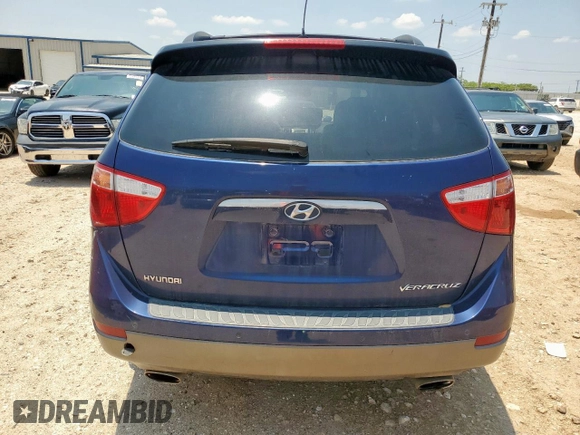 2008 Hyundai Veracruz GLS with VIN KM8NU13C68U037348, listed as a Copart auction lot 58433215 with 81,012 mi miles and Salvage title. Bid and sale history available at DreamBid. Image 6.