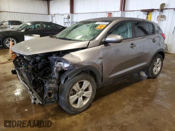 2012 Kia Sportage LX with VIN KNDPB3A29C7271466, listed as a Copart auction lot 58755725 with 156,489 mi miles and Salvage title. Bid and sale history available at DreamBid. Image 1.