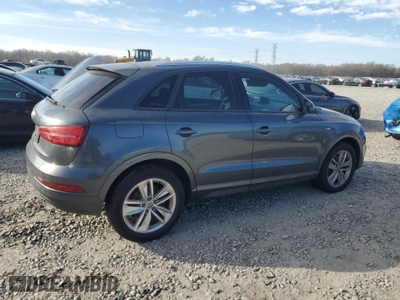 2018 Audi Q3 Premium with VIN WA1BCCFS1JR000879, listed as a Copart auction lot 47221015 with 18,464 mi miles and Salvage title. Bid and sale history available at DreamBid. Image 3.