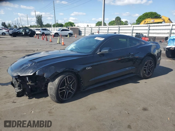 2020 Ford Mustang GT with VIN 1FA6P8CF8L5136040, listed as a Copart auction lot 56015965 with 67,571 mi miles and Non repairable. Bid and sale history available at DreamBid. Image 1.