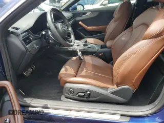2018 Audi A5 Premium Plus with VIN WAUTNAF5XJA135051, listed as a Copart auction lot 55490655 with 28,152 mi miles and Salvage Title. Bid and sale history available at DreamBid. Image 7.