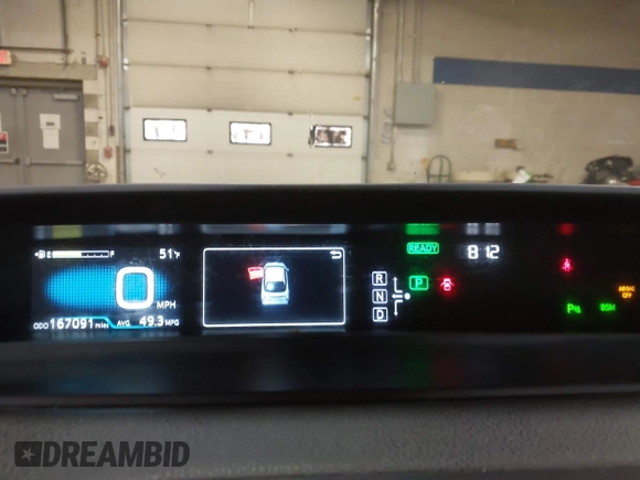 2018 Toyota Prius Two with VIN JTDKBRFU5J3081353, listed as a IAAI auction lot 41860691 with 167,091 mi miles and . Bid and sale history available at carsss.com. Image 7.