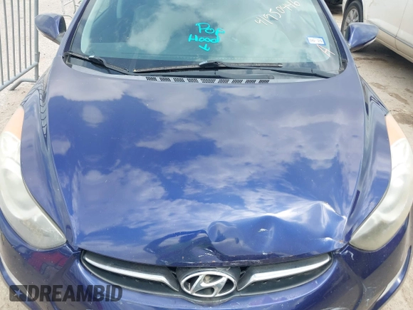2013 Hyundai Elantra Limited with VIN 5NPDH4AEXDH369923, listed as a IAAI auction lot 41950446 with 93,991 mi miles and . Bid and sale history available at DreamBid. Image 10.