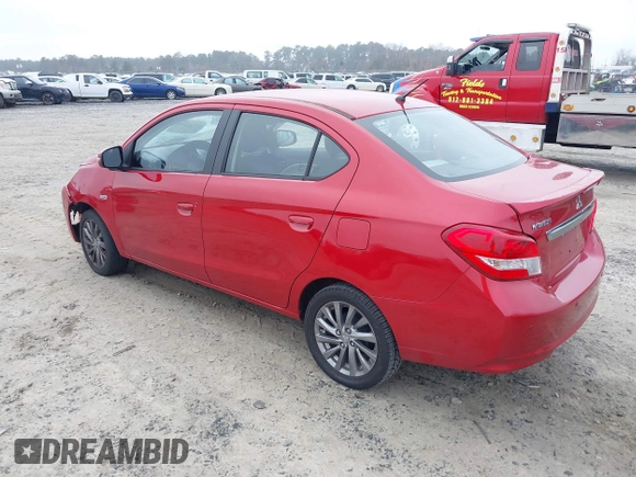 2018 Mitsubishi Mirage G4 SE with VIN ML32F4FJ8JHF08515, listed as a IAAI auction lot 41126359 with 115,006 mi miles. Bid and sale history available at carsss.com. Image 3.