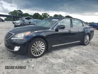 2015 Hyundai Equus Signature with VIN KMHGH4JH6FU098564, listed as a Copart auction lot 60137525 with 130,144 mi miles and Salvage title. Bid and sale history available at DreamBid. Image 1.