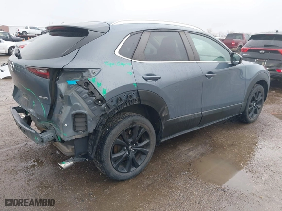 2022 Mazda CX-30 2.5 S Preferred Package with VIN 3MVDMBCL4NM422122, listed as a IAAI auction lot 41598588 with 52,837 mi miles. Bid and sale history available at carsss.com. Image 4.