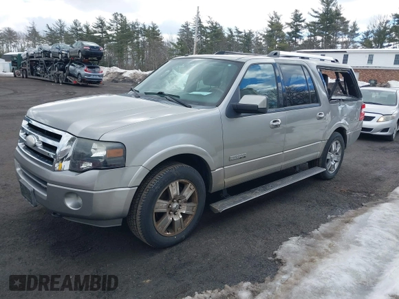 2008 Ford Expedition EL Limited with VIN 1FMFK20518LA48639, listed as a IAAI auction lot 41655592 with 177,739 mi miles. Bid and sale history available at carsss.com. Image 2.