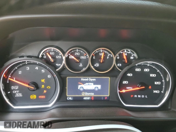 2020 Chevrolet Silverado 1500 RST with VIN 3GCPWDET0LG435690, listed as a Copart auction lot 75741874 with 48,581 mi miles and Salvage Title. Bid and sale history available at DreamBid. Image 9.