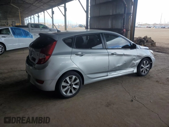 2012 Hyundai Accent SE with VIN KMHCU5AE7CU026029, listed as a Copart auction lot 53893745 with 200,233 mi miles and Salvage Title. Bid and sale history available at carsss.com. Image 3.
