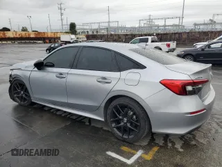 2022 Honda Civic Sedan Sport with VIN 2HGFE2F59NH505520, listed as a Copart auction lot 48165305 with 0 mi miles and Salvage Title. Bid and sale history available at carsss.com. Image 2.