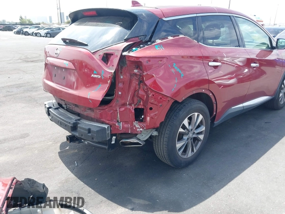 2016 Nissan Murano SL z VIN 5N1AZ2MH9GN169500, wystawiony jako IAAI lot #42013007 z przebiegiem 80 902 mil mil oraz . Historia ofert i sprzedaży dostępna na DreamBid. Obrazek 6.