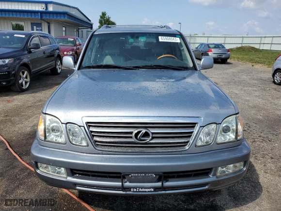 2005 Lexus LX 470 with VIN JTJHT00W254001985, listed as a Copart auction lot 65908043 with 138,003 mi miles and Clean Title. Bid and sale history available at carsss.com. Image 5.