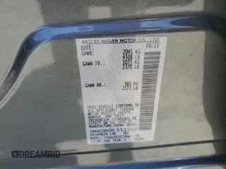 2024 Nissan LEAF S with VIN 1N4AZ1BV2RC551010, listed as a Copart auction lot 59508015 with 18,674 mi miles and Salvage title. Bid and sale history available at DreamBid. Image 12.