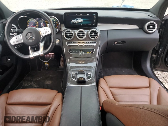 2020 Mercedes-Benz C 43 AMG with VIN 55SWF6EB6LU328288, listed as a Copart auction lot 85975124 with 58,815 mi miles and Salvage Title. Bid and sale history available at carsss.com. Image 8.