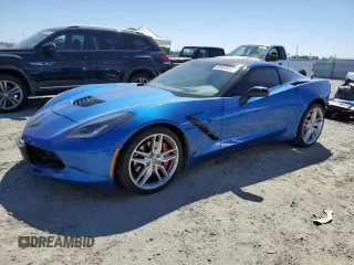 2015 Chevrolet Corvette Z51 2LT with VIN 1G1YK2D72F5118846, listed as a Copart auction lot 69532074 with 25,909 mi miles and Salvage Title. Bid and sale history available at carsss.com. Image 1.
