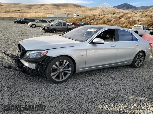 2017 Mercedes-Benz S 550e with VIN WDDUG6DB2HA299840, listed as a Copart auction lot 80257744 with 124,611 mi miles and Salvage Title. Bid and sale history available at DreamBid. Image 1.