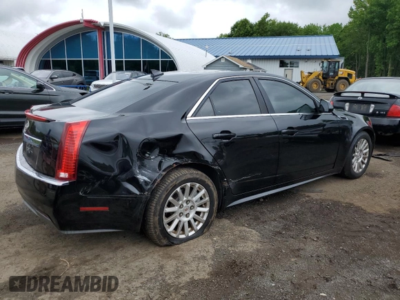 2012 Cadillac CTS Luxury with VIN 1G6DG5E54C0158220, listed as a Copart auction lot 58929735 with 107,667 mi miles and Salvage title. Bid and sale history available at DreamBid. Image 3.