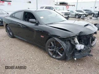 2019 Dodge Charger Scat Pack with VIN 2C3CDXGJ8KH736812, listed as a IAAI auction lot 41526787 with 109,029 mi miles and . Bid and sale history available at DreamBid. Image 1.