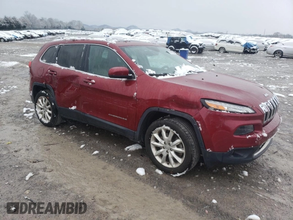 2017 Jeep Cherokee Limited with VIN 1C4PJLDS8HW549463, listed as a Copart auction lot 45791105 with 74,662 mi miles and Salvage Title. Bid and sale history available at carsss.com. Image 4.