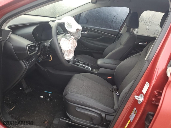 2019 Hyundai Santa Fe SE with VIN 5NMS23AD2KH108256, listed as a Copart auction lot 50613895 with 0 mi miles and Salvage Title. Bid and sale history available at carsss.com. Image 7.