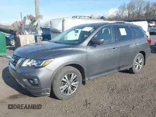 2019 Nissan Pathfinder S with VIN 5N1DR2MN6KC630742, listed as a IAAI auction lot 42081252 with 118,448 mi miles and . Bid and sale history available at DreamBid. Image 2.