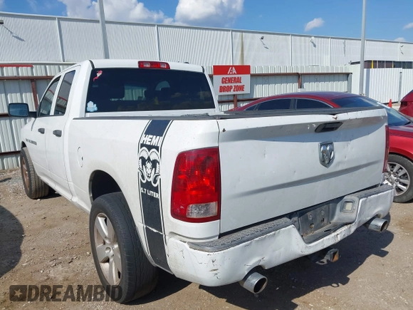 2012 Ram 1500 Express with VIN 1C6RD6FT0CS200344, listed as a IAAI auction lot 40369196 with 242,798 mi miles and . Bid and sale history available at DreamBid. Image 3.