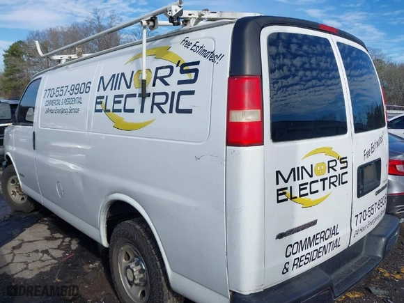2006 Chevrolet Express Cargo Van with VIN 1GCGG25V061220252, listed as a IAAI auction lot 41297875 with 389,077 mi miles. Bid and sale history available at carsss.com. Image 3.