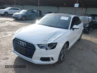 2018 Audi A3 Sedan Premium with VIN WAUAUGFF7J1069760, listed as a IAAI auction lot 41687581 with 70,980 mi miles. Bid and sale history available at carsss.com. Image 6.