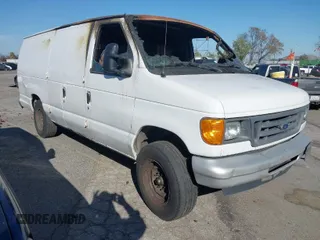2007 Ford Econoline Cargo Commercial with VIN 1FTNS24W27DA64747, listed as a IAAI auction lot 41915659 with Not Provided miles and . Bid and sale history available at carsss.com. Image 1.