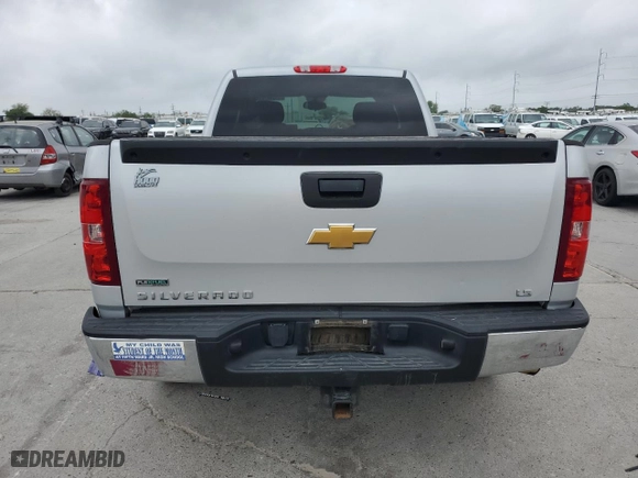 2012 Chevrolet Silverado 1500 LS with VIN 1GCRCREA6CZ217802, listed as a Copart auction lot 51544705 with 0 mi miles and Salvage Title. Bid and sale history available at carsss.com. Image 6.