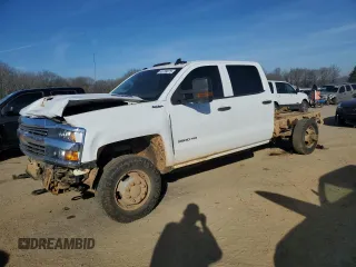 2018 Chevrolet Silverado 3500HD Work Truck with VIN 1GB4KYCY3JF224121, listed as a Copart auction lot 46799075 with 176,189 mi miles and Salvage Title. Bid and sale history available at carsss.com. Image 1.