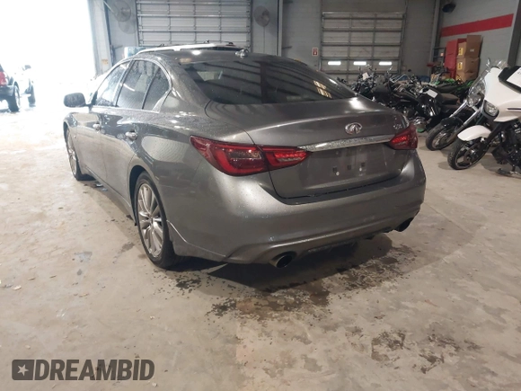 2018 Infiniti Q50 Luxe with VIN JN1EV7AP9JM366158, listed as a IAAI auction lot 41624764 with 76,550 mi miles and . Bid and sale history available at DreamBid. Image 3.