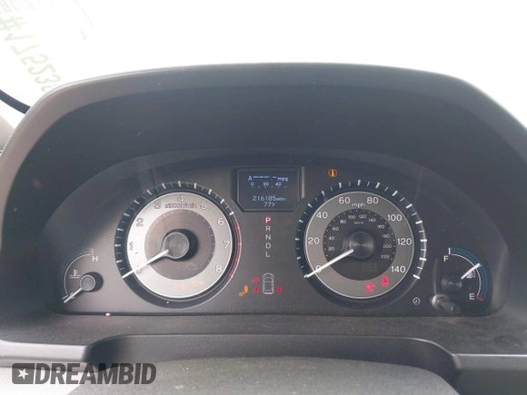 2012 Honda Odyssey Touring with VIN 5FNRL5H99CB028304, listed as a IAAI auction lot 42031916 with 216,185 mi miles and . Bid and sale history available at DreamBid. Image 7.