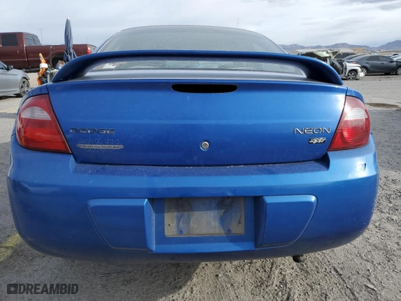 2005 Dodge Neon SXT with VIN 1B3ES56C95D156960, listed as a Copart auction lot 51545265 with 252,504 mi miles and Salvage Title. Bid and sale history available at carsss.com. Image 6.
