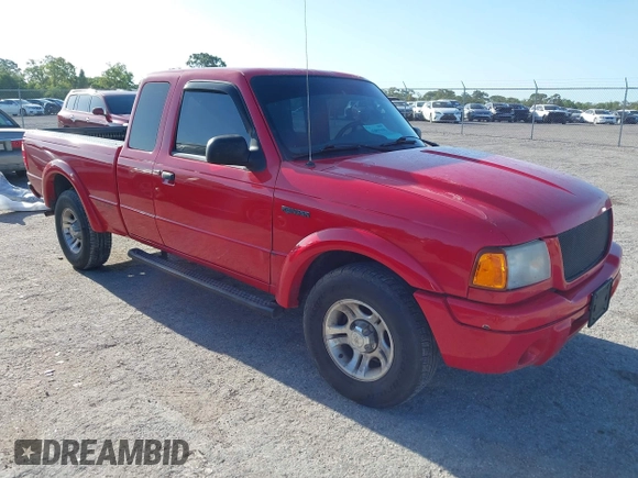 2003 Ford Ranger XL Fleet with VIN 1FTYR44UX3PB69581, listed as a IAAI auction lot 42077195 with 334,920 mi miles. Bid and sale history available at carsss.com. Image 1.