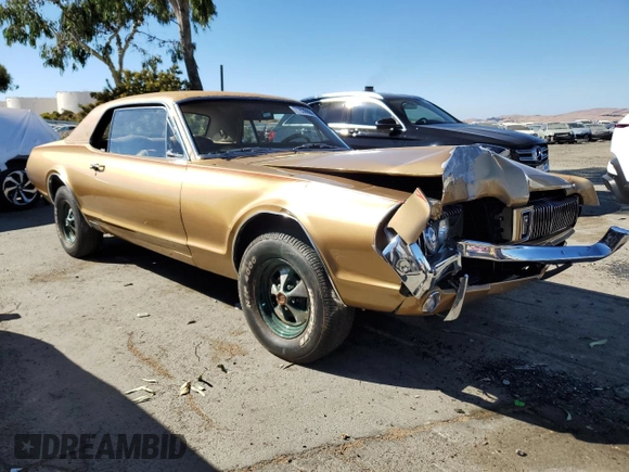 1967 Mercury Cougar z VIN 7F93A600409, wystawiony jako Copart lot #71630684 z przebiegiem 64 547 mil mil oraz Szkoda całkowita • Salvage title. Historia ofert i sprzedaży dostępna na DreamBid. Obrazek 4.