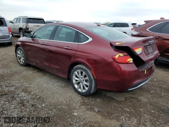 2015 Chrysler 200 C with VIN 1C3CCCCB5FN662241, listed as a Copart auction lot 53702975 with 68,597 mi miles and Salvage Title. Bid and sale history available at DreamBid. Image 2.