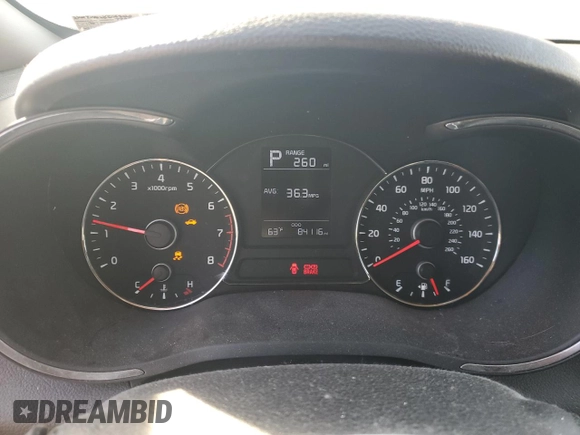 2017 Kia Forte LX with VIN 3KPFK4A72HE058220, listed as a Copart auction lot 46610335 with 84,116 mi miles and Salvage Title. Bid and sale history available at carsss.com. Image 9.