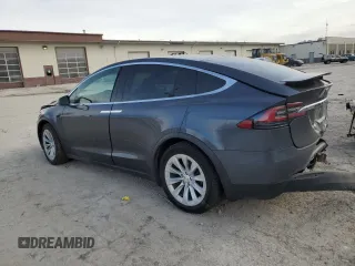 2020 Tesla Model X Long Range with VIN 5YJXCBE21LF263048, listed as a Copart auction lot 47554495 with Not Provided miles and Salvage Title. Bid and sale history available at carsss.com. Image 2.