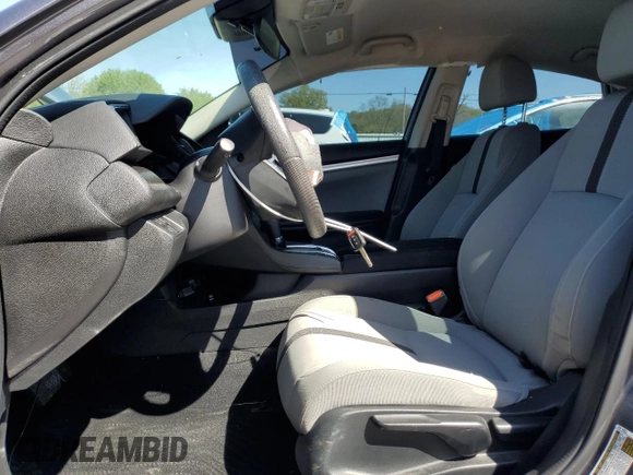 2019 Honda Civic LX with VIN 19XFC2F68KE003117, listed as a Copart auction lot 53500705 with 46,397 mi miles and Salvage Title. Bid and sale history available at DreamBid. Image 7.