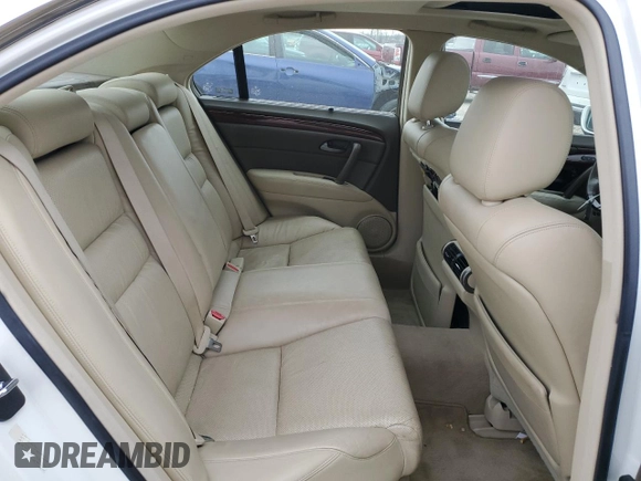 2009 Acura RL Tech Pkg with VIN JH4KB26659C002640, listed as a Copart auction lot 85803444 with 140,863 mi miles and Salvage Title. Bid and sale history available at carsss.com. Image 10.