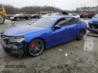 2023 Acura TLX Type S w/Performance Tire with VIN 19UUB7F99PA001485, listed as a Copart auction lot 43048695 with 31,953 mi miles and Salvage Title. Bid and sale history available at carsss.com. Image 1.