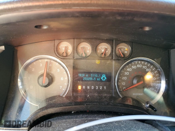2010 Ford F-150 XL with VIN 1FTEW1C82AFC91191, listed as a Copart auction lot 88750805 with 253,255 mi miles and Salvage Title. Bid and sale history available at carsss.com. Image 9.